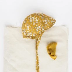 Briar Baby Cotton Brimmed Bonnet - Buttercup