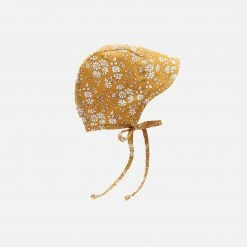 Briar Baby Cotton Brimmed Bonnet - Buttercup