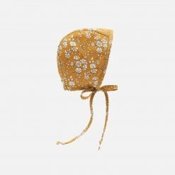 Briar Baby Cotton & Linen Cotton Bonnet - Buttercup