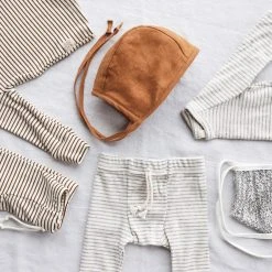 Briar Baby Linen Bonnet - Rust