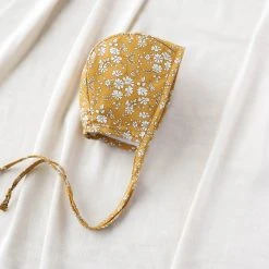 Briar Baby Cotton & Linen Cotton Bonnet - Buttercup
