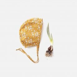 Briar Baby Cotton & Linen Cotton Bonnet - Buttercup