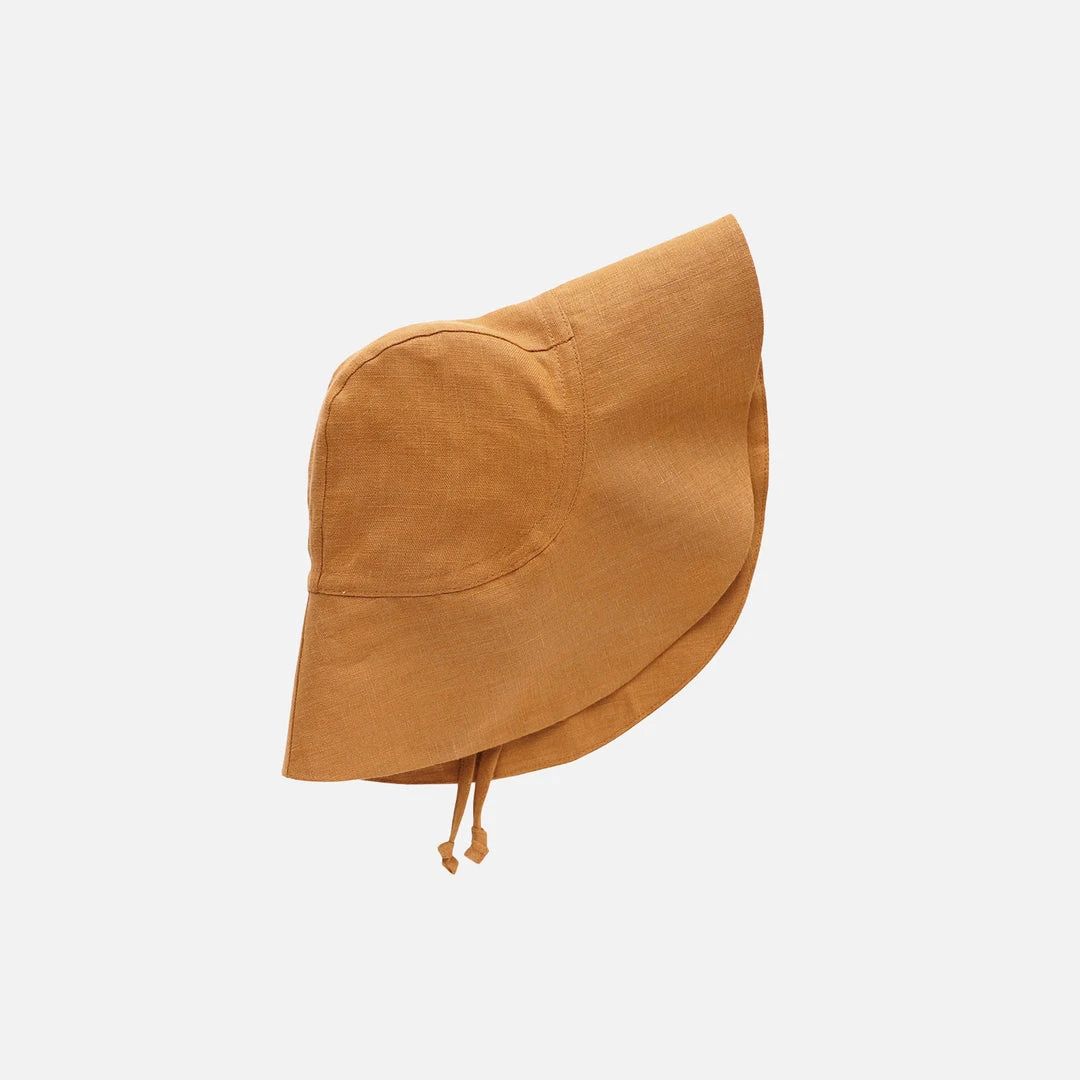 Briar Baby Linen Sunbonnet - Rust
