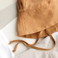 Briar Baby Linen Sunbonnet - Rust
