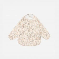 Cam Cam Long Sleeved Bib - Caramel Leaves
