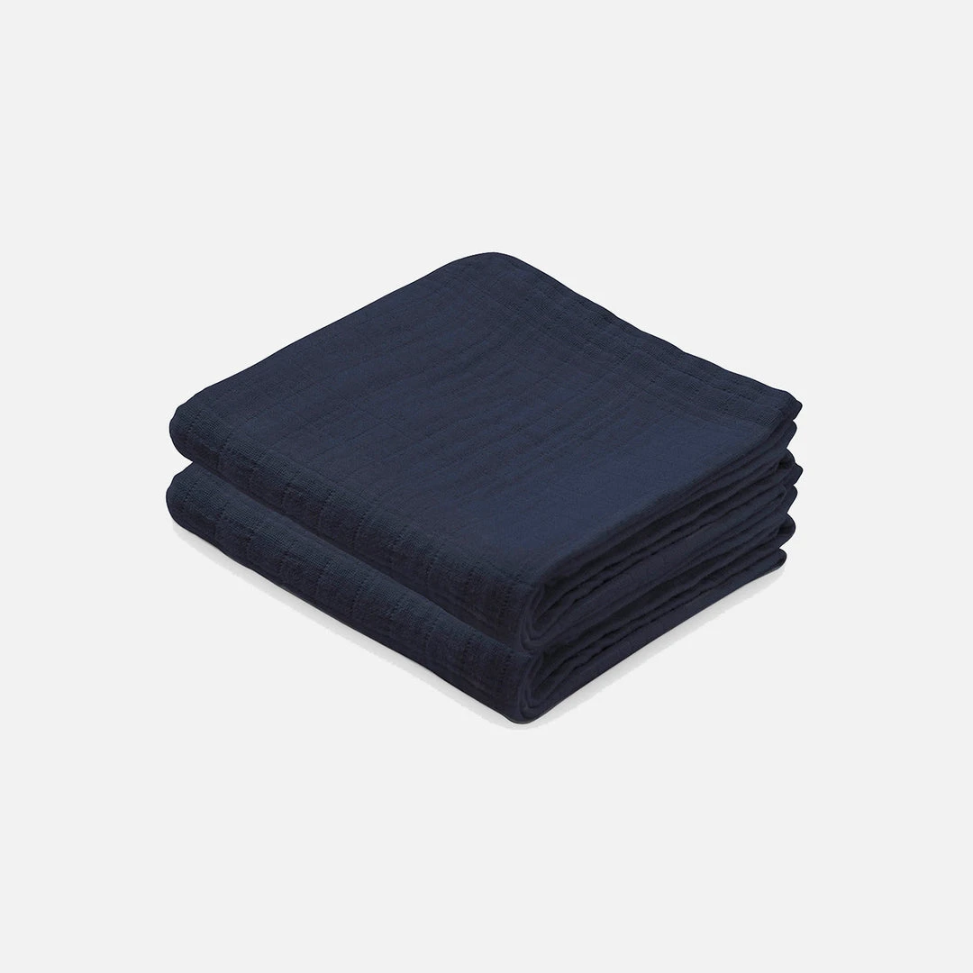 Cam Cam Baby Sleep & Blankets Organic Cotton Muslins - 2 Pack - Many Colours