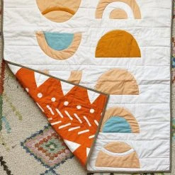 Candid Art Handmade Reversible Quilt - Sunset Under The Rainbow Baby Sleep & Blankets