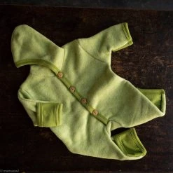 Cosilana Organic Merino Wool/Cotton Fleece Snuggle Suit - Green