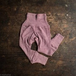 Cosilana Organic Merino Wool/Cotton/Silk Baby Pants - Plum