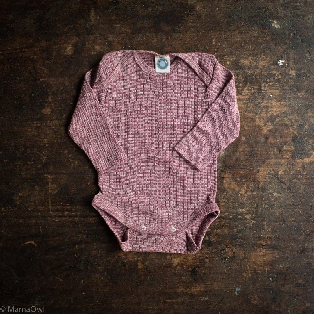 Cosilana Organic Merino Wool, Cotton & Silk Body - Plum Baby Wool