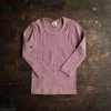 Cosilana Kids Wool Organic Merino Wool/Cotton/Silk LS Top - Plum