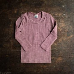 Cosilana Kids Wool Organic Merino Wool/Cotton/Silk LS Top - Plum