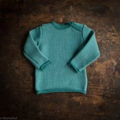 Disana Organic Merino Wool Baby Jumper - Pacific/Lagoon Tops & Sweaters