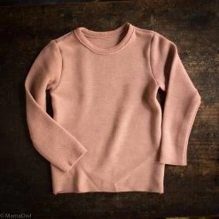 Disana Kids Wool Organic Merino Wool Left Knit Jumper - Rose