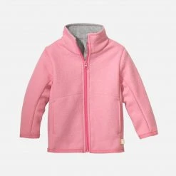 Disana Organic Light Weight Boiled Merino Wool Zip Jacket - Raspberry SALE