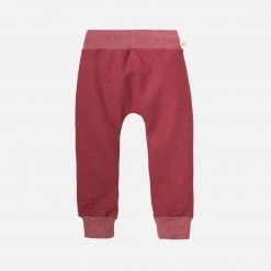 Disana Organic Light Weight Boiled Merino Wool Cuffed Pants - Dry Rose SALE