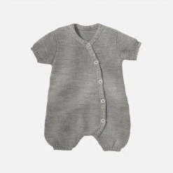 Disana Organic Merino Wool Romper - Light Grey SALE
