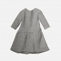 Disana Organic Boiled Merino Wool Dress - Light Grey