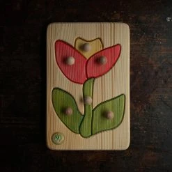 Wooden Toys Wooden Puzzle - Flower