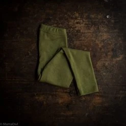 SISKIN By Engel Baby Wool Exclusive Organic Merino Wool & Silk Leggings - Moss