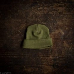 SISKIN By Engel Baby Wool Exclusive Organic Merino Wool & Silk Baby Hat - Moss