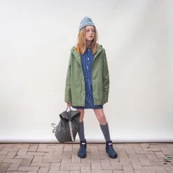 Faire Child Waterproof Midi Raincoat - Spruce SALE