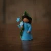Fairies Toys Handmade Wool Flower Fairy - Forget Me Not - Brown