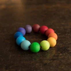Grimms Rainbow Bead Ring Toys