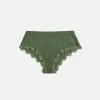 JOHA Adults Women's Wool/Silk Rib Lace Hipsters - Jade