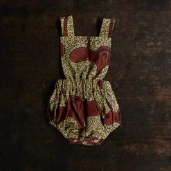 Kamso Exclusive Baby Wax Cotton Anwuli Romper - Hazel Sprout Cotton & Linen