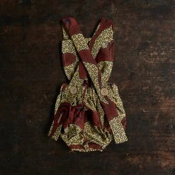 Kamso Exclusive Baby Wax Cotton Anwuli Romper - Hazel Sprout Cotton & Linen