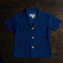 Kamso Cotton Temi Shirt - Deep Dark Indigo