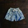 Kamso Wax Cotton Temi Shorts - Navy Leaf Cotton & Linen