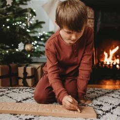 The Little Coach House Toys Wooden Alphabet Board - Natural