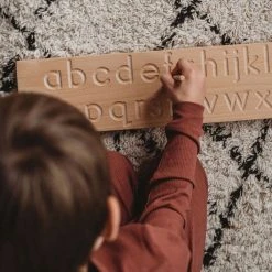 The Little Coach House Toys Wooden Alphabet Board - Natural