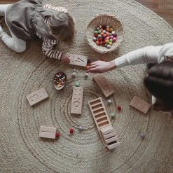 The Little Coach House Wooden Number Counting Blocks - Natural