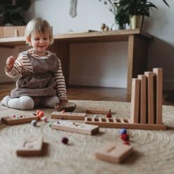 The Little Coach House Wooden Number Counting Blocks - Natural