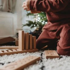 The Little Coach House Wooden Number Counting Blocks - Natural