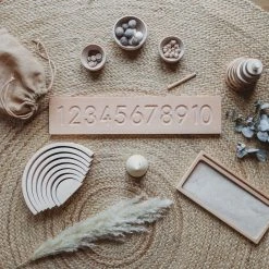 The Little Coach House Wooden Number Board - Natural