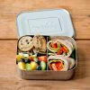 LunchBots Stainless Steel Medium Trio Bento Lunch Box