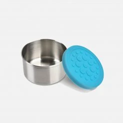 LunchBots Stainless Steel Medium Condiment Container - Aqua - Set Of 2