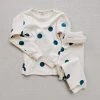 Mabo Organic Cotton Spotted Pyjamas - Teal