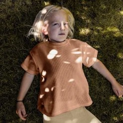 Matona SALE Organic Cotton Waffle Tee - Terracotta