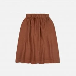 Matona Women's Linen Elsa Skirt - Sienna