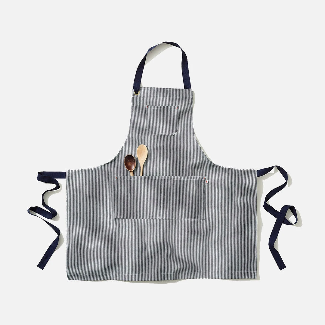 Monty & Co Adults Adult's Cotton Maker Apron - Indigo Stripe