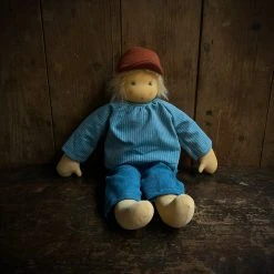 Nanchen Handmade Organic Cotton/Wool Pepe Doll