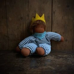 Nanchen Handmade Organic Cotton/Wool Little King Oskar Toys