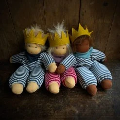 Nanchen Handmade Organic Cotton/Wool Little King Oskar Toys