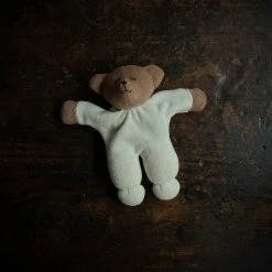 Nanchen Handmade Organic Cotton/Wool Soft Sleeping Bear Toys
