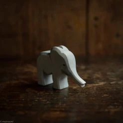 Ostheimer Handcrafted Small Baby Elephant With Trunk Out